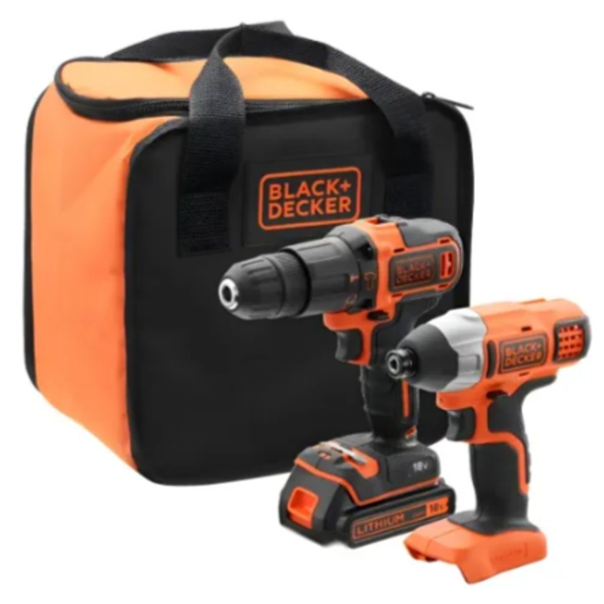 B+D - Kit Taladro Percutor + Atornillador 20v Max - Black+decker