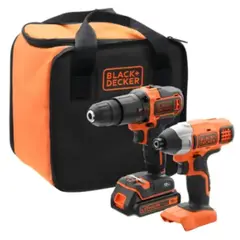 B+D - Kit Taladro Percutor + Atornillador 20v Max - Black+decker