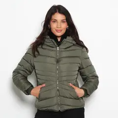 WADOS - PARKA MANGA LARGA CON CAPUCHA INTERNA Y PUNO EN COSTADO