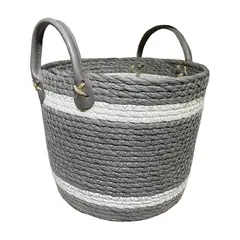 VGO - Canasto de Fibra Seagrass 25x17x20 cm. Natural