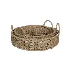 VGO - Canasto de Fibra Set de 2 unidades 30-35 cm
