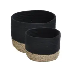 VGO - Canasto de Fibra Set de 2 unidades 24-26 cm