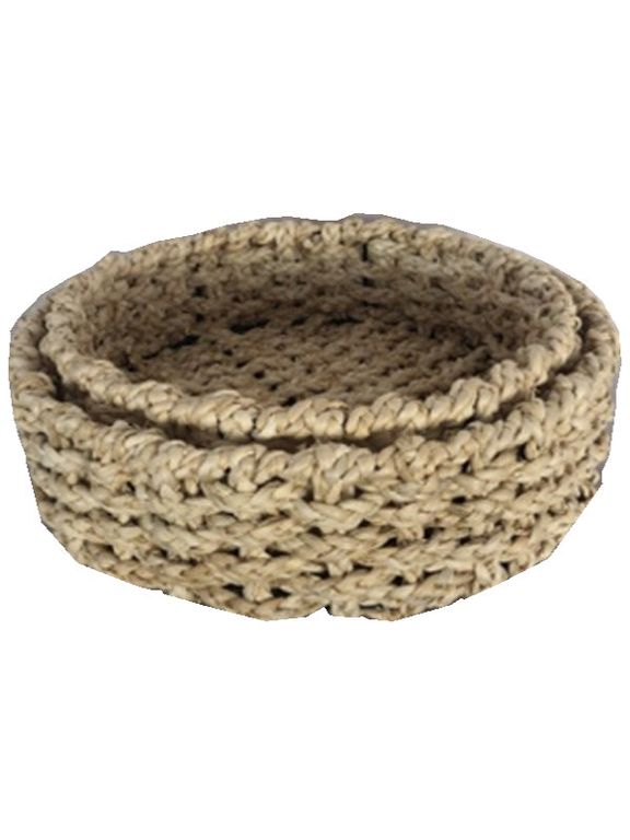 Canasto de Fibra Set de 2 unidades 31-36 cm