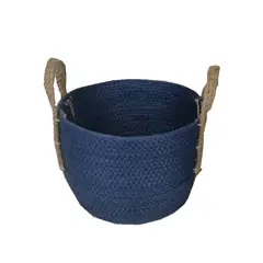 VGO - Canasto de Fibra Seagrass 24x25 cm. Natural