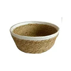 VGO - Canasto de Fibra Seagrass 26x9 cm. Natural
