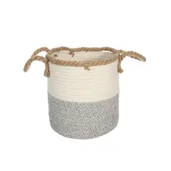 VGO - Canasto de Fibra Seagrass 34x28 cm. Natural