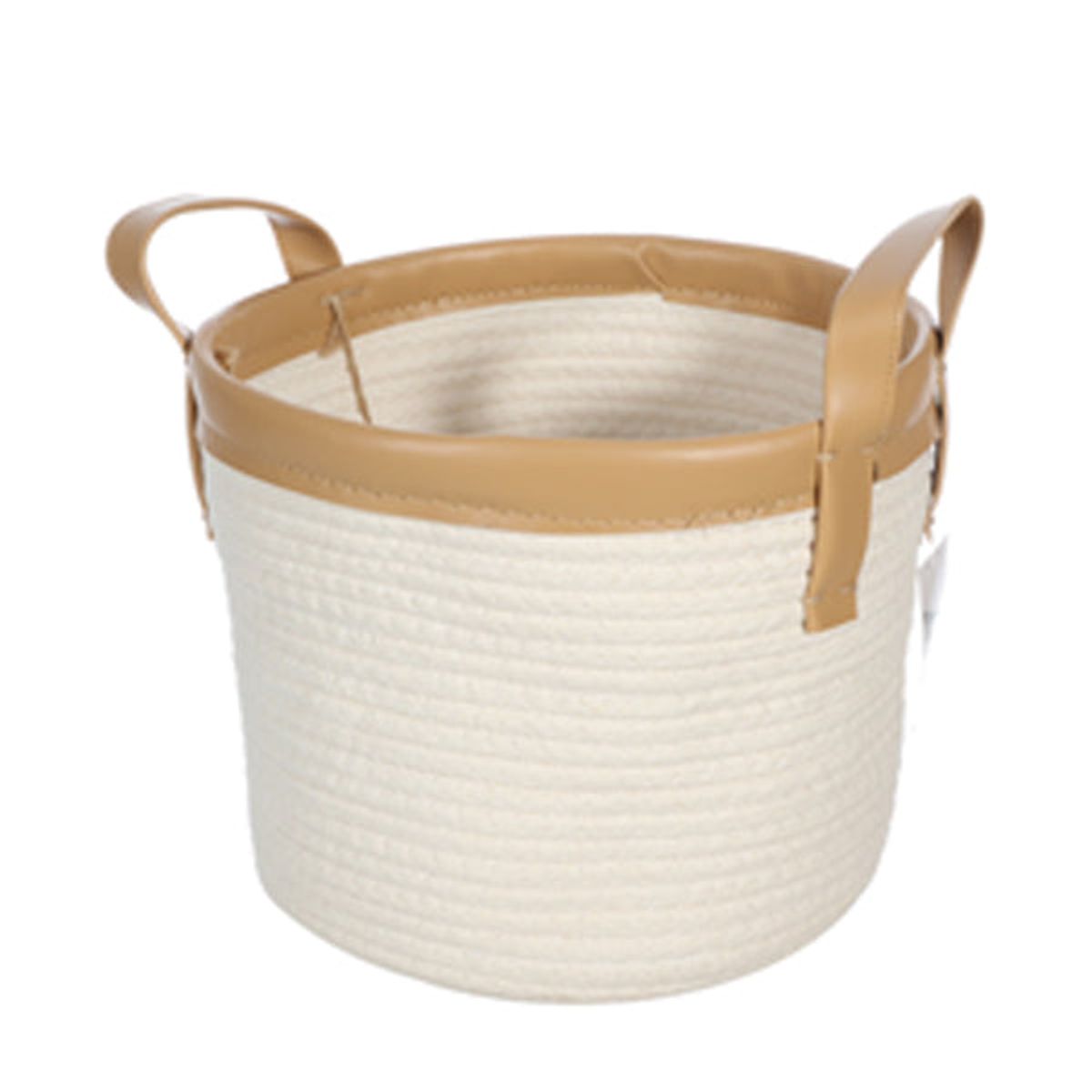 VGO - Canasto de Fibra Seagrass 28x22 cm. Natural