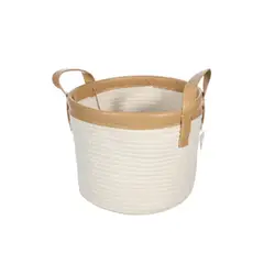 VGO - Canasto de Fibra Seagrass 28x22 cm. Natural