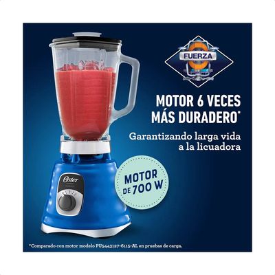 Licuadora Clásica Oster® Azul Con Perilla Ergonómica De 3