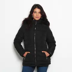 WADOS - PARKA MANGA LARGA CON CAPUCHA Y CIERRE EN DELANTERO