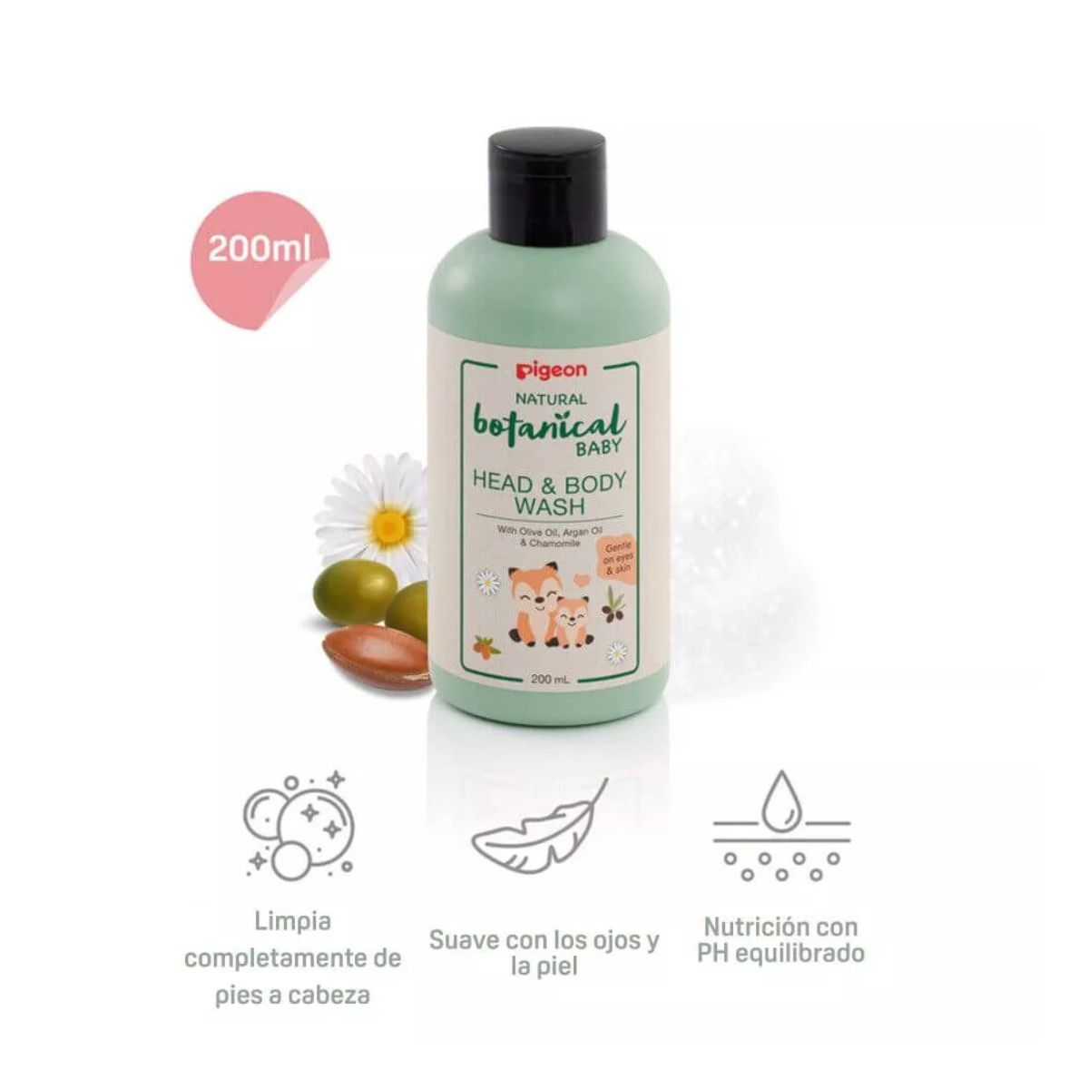 PIGEON - Gel de Limpieza Pigeon Botanical Head & Body Wash 200ml
