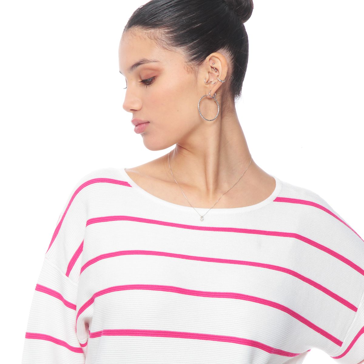 WADOS - SWEATER MANGA 34 LISTADO CUELLO BOTE