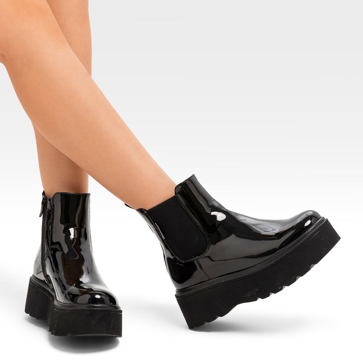 WEIDE - Botin Negro Casual Mujer Weide ZS38