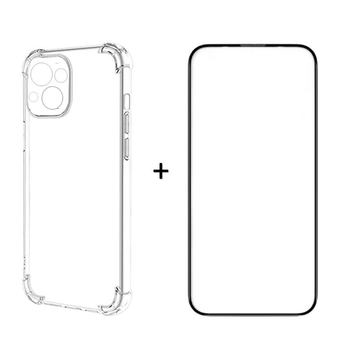 GENERICO - Kit Carcasa Antigolpes + Lamina 21d iPhone 15 Plus