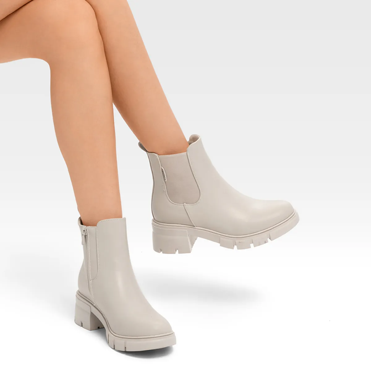 WEIDE - Botin Mujer Adriana Beige Weide