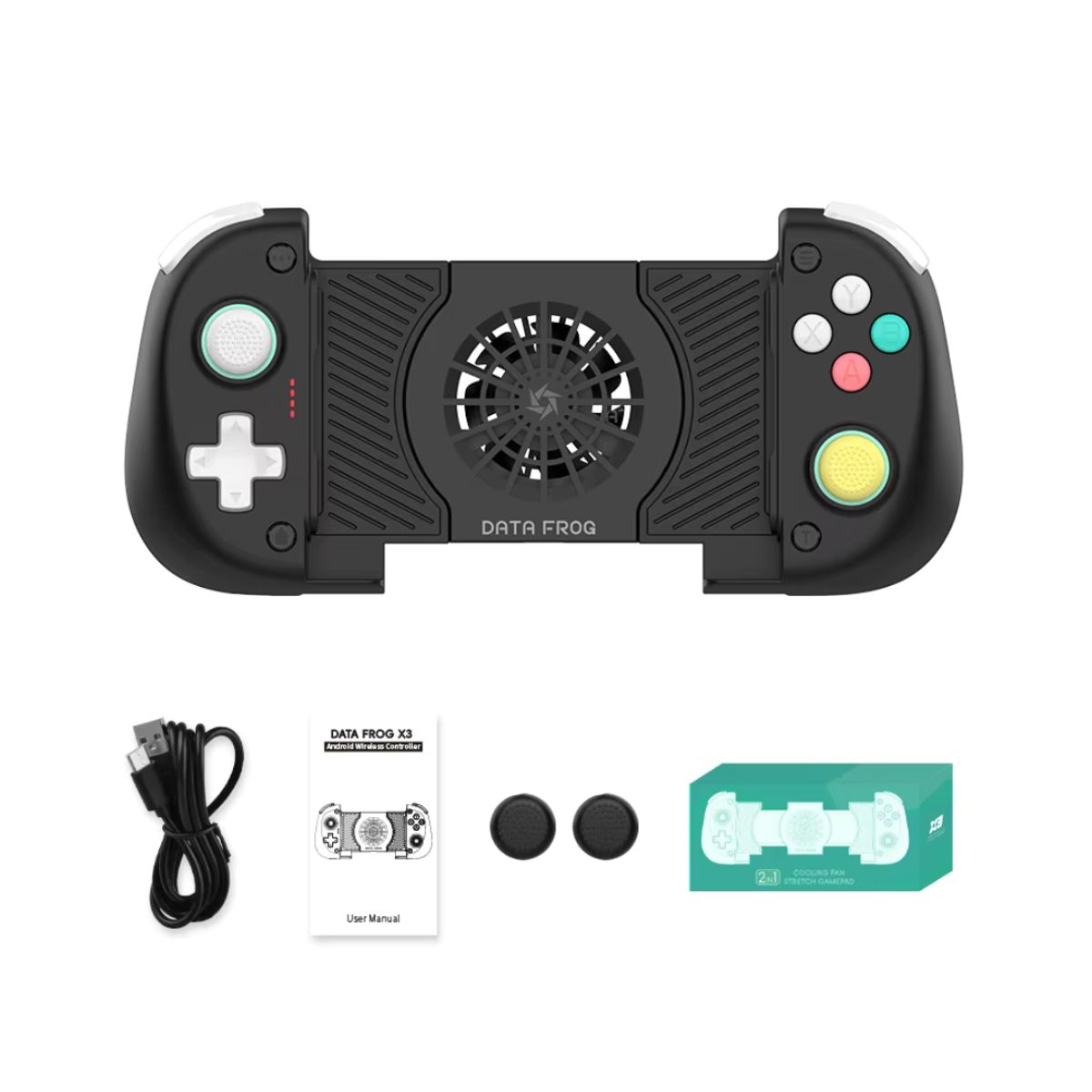 GENERICO - Control Gamer Cooler Negro Gamepad Joystick Celular Smartphone Android