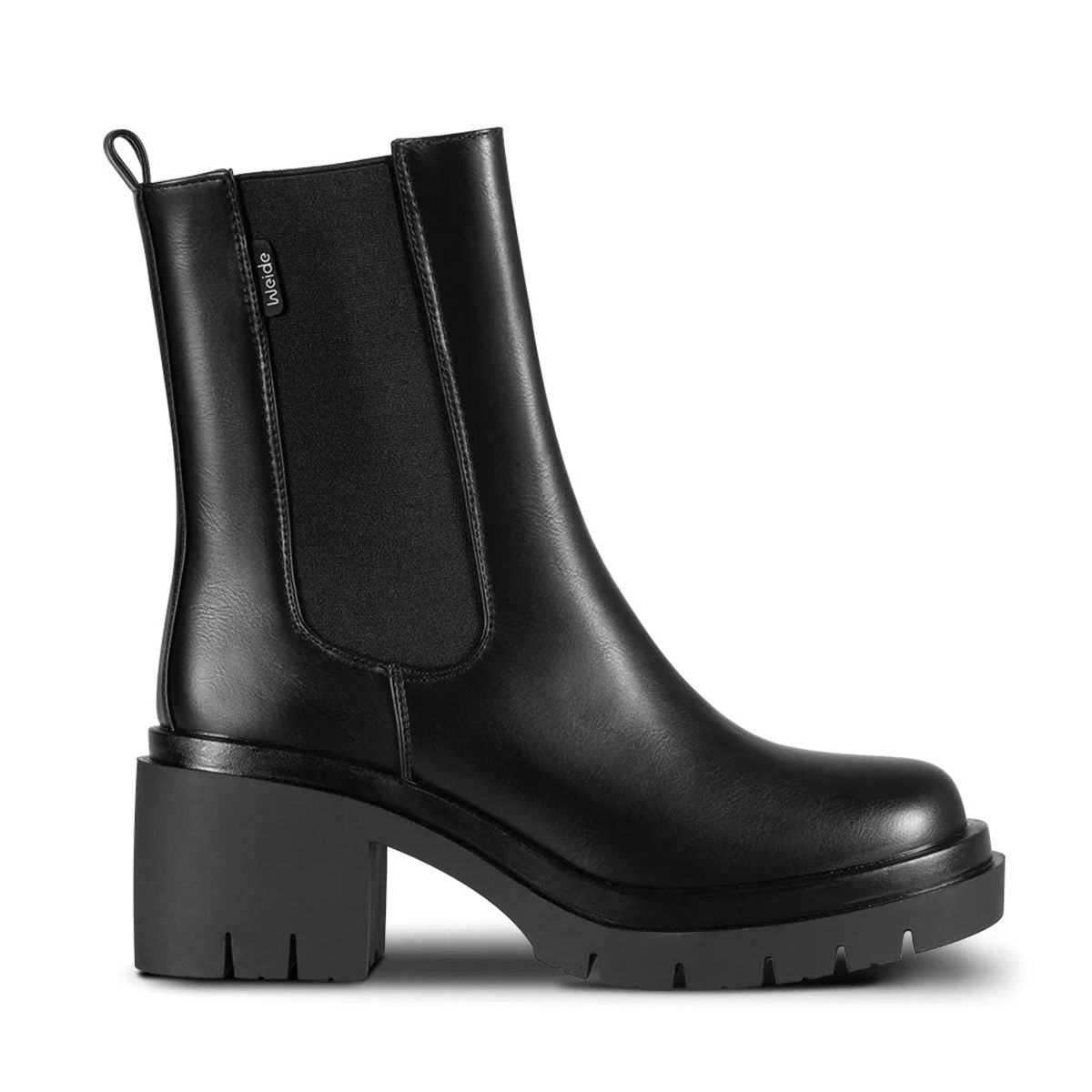 WEIDE - Botin Mujer Clara Negro Weide