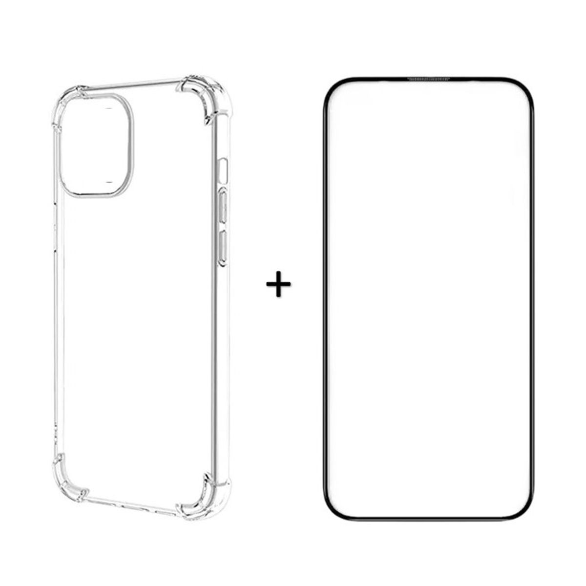 GENERICO - Kit Carcasa Antigolpes + Lamina 21d iPhone 16 Pro Max