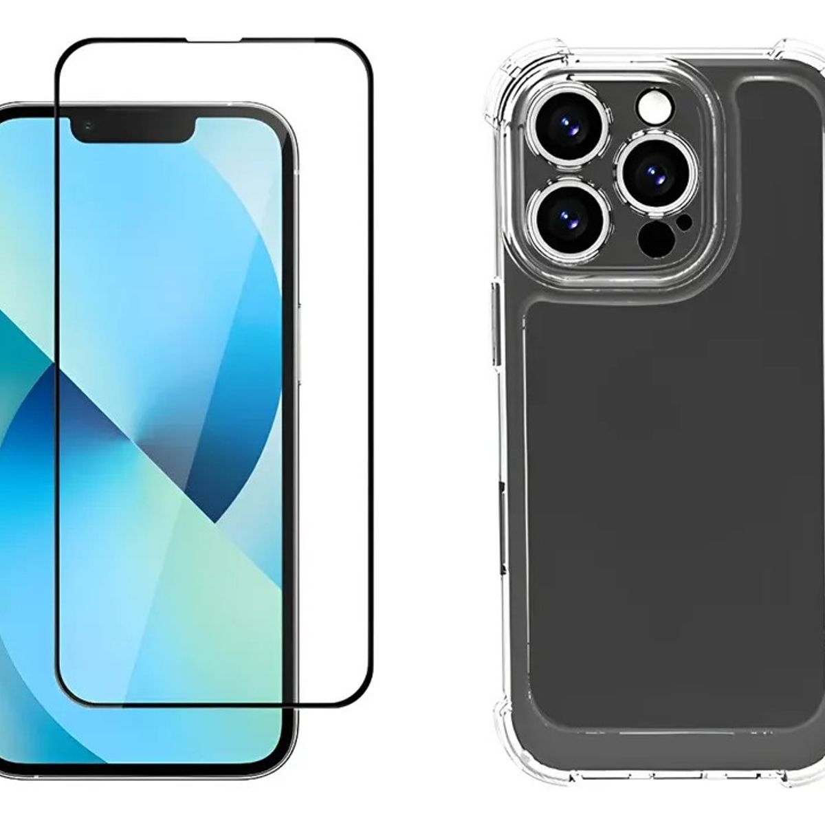 GENERICO - Kit Carcasa Antigolpes + Lamina 21d iPhone 16 Pro Max