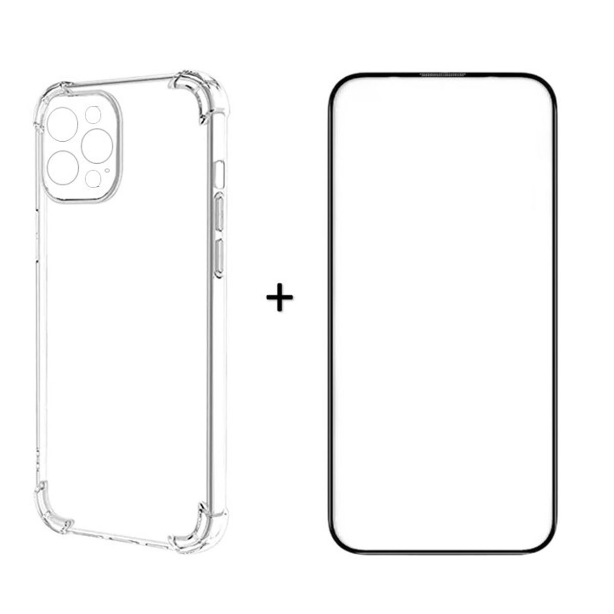 GENERICO - Kit Carcasa Antigolpes + Lamina 21d iPhone 15 Pro Max