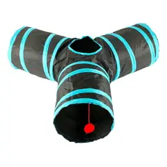 HOOPET - Túnel Paraíso Para Gatos Diseño y Azul