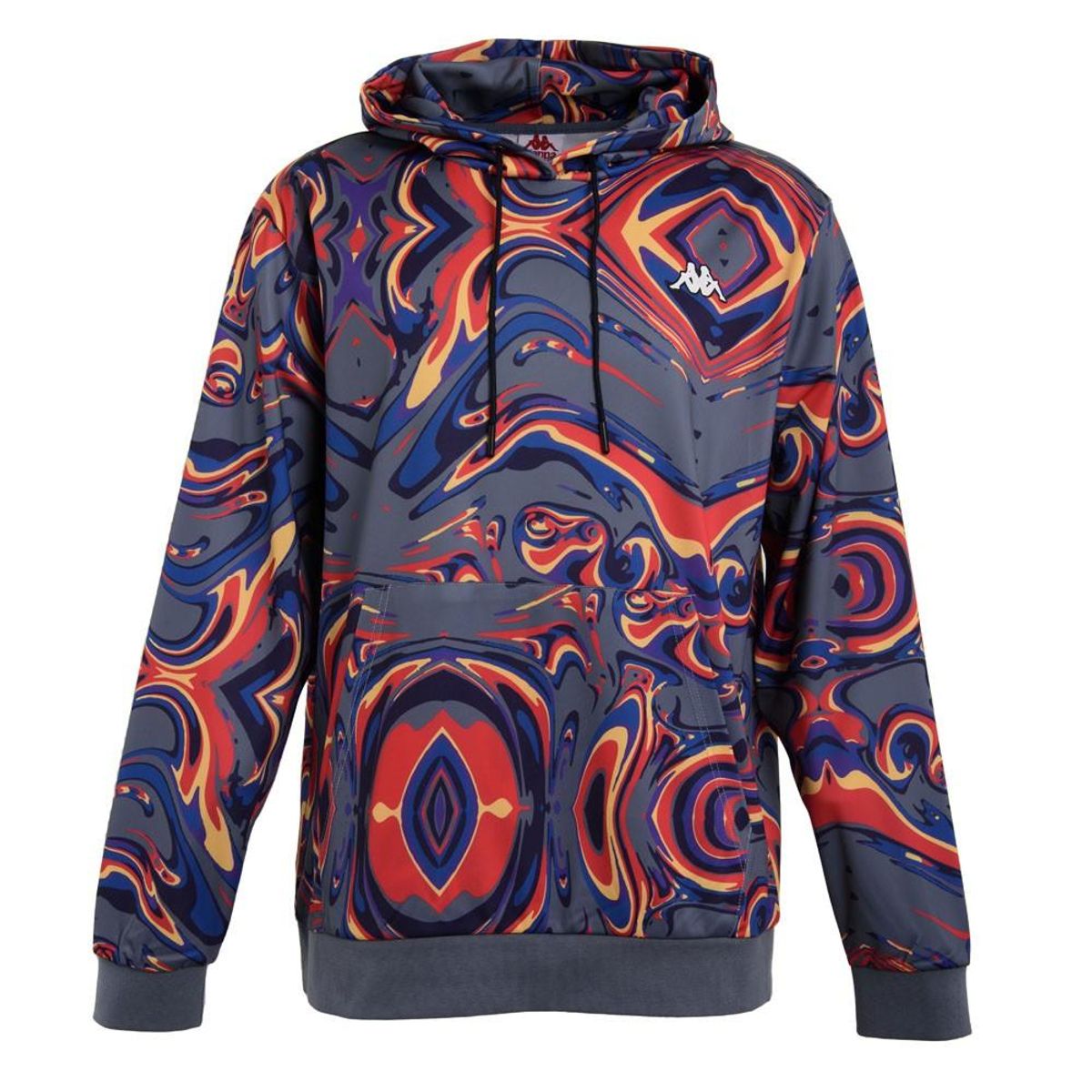 KAPPA - Polerón Hombre Hoodie Liquid Grey Multi Confort