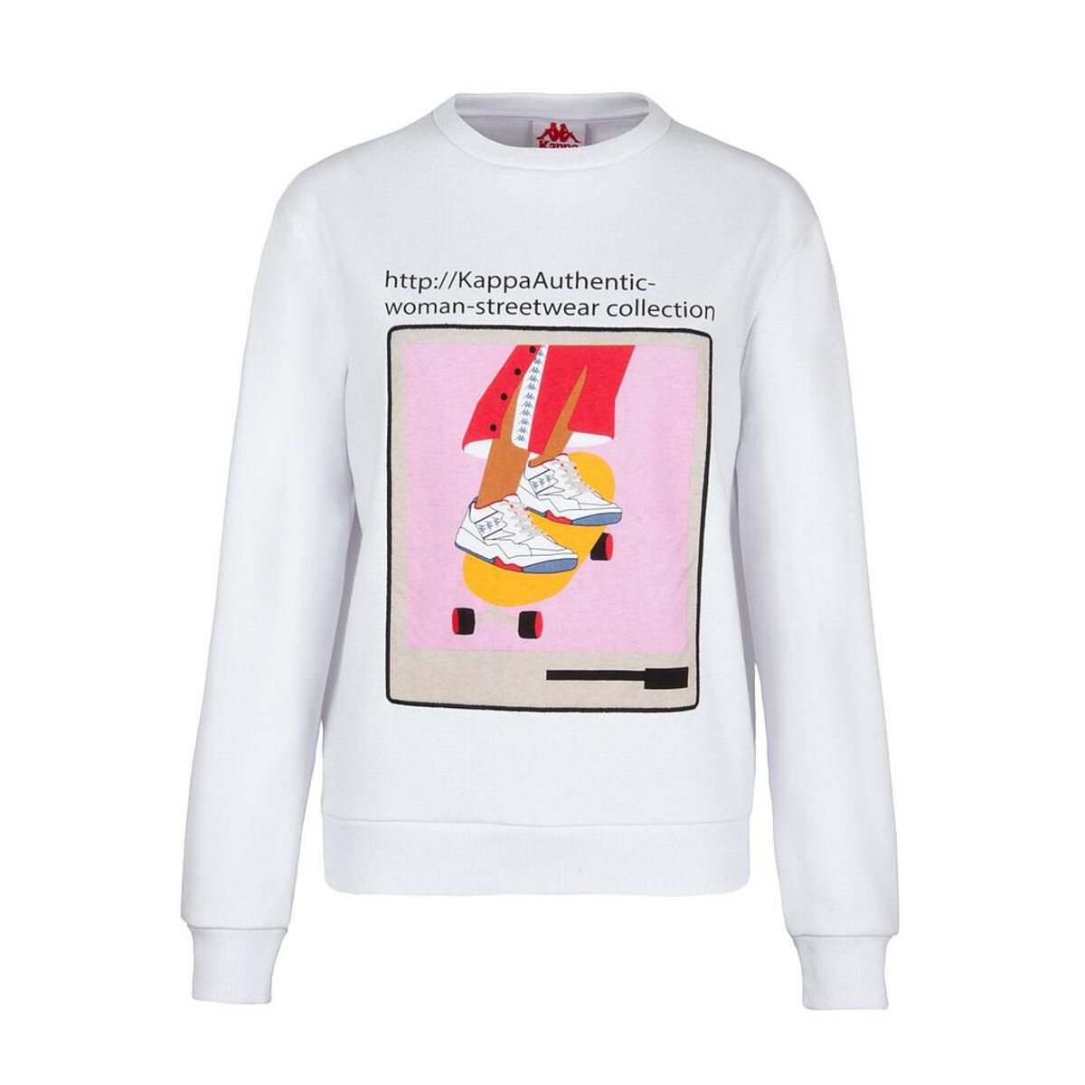 KAPPA - Poleron De Mujer Kappa Link Collection Blanco