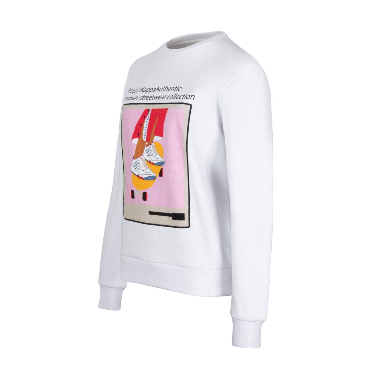 KAPPA - Poleron De Mujer Kappa Link Collection Blanco