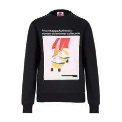 KAPPA - Poleron De Mujer Link Collection Negro