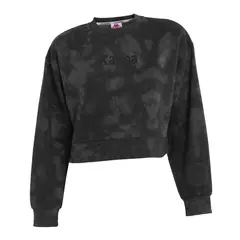 KAPPA - Poleron De Mujer Crop Smoky Gris