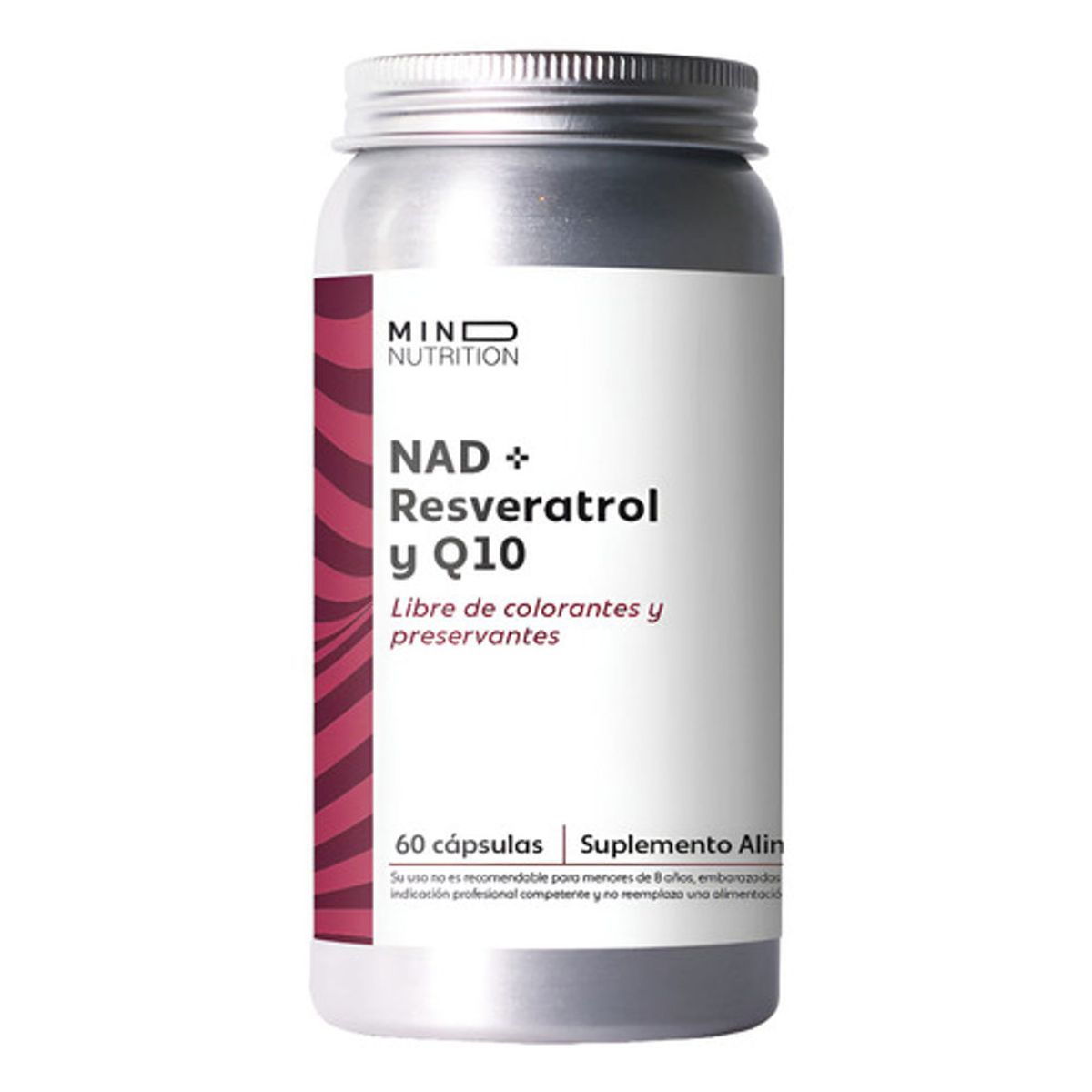 GENERICO - Nad+ Resveratrol + Q10 - Mind Nutrition - 60 Cápsulas Sin Sabor