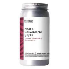 GENERICO - Nad+ Resveratrol + Q10 - Mind Nutrition - 60 Cápsulas Sin Sabor