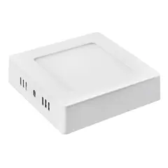 MEGABRIGHT - Panel LED Cuadrado Sobrepuesto 12W 6000k