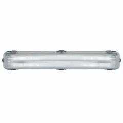 MEGABRIGHT - Hermético Estanco LED 2x18W, 120cms, 6000K incluye tubos