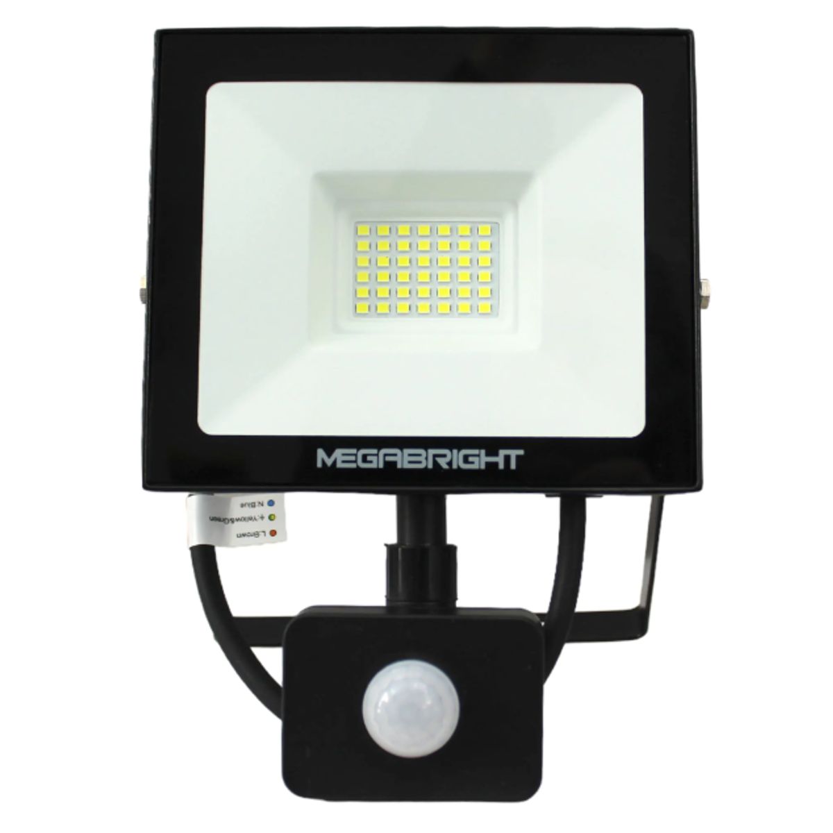 MEGABRIGHT - Proyector LED 30W Telco Flat Pro 6000K Con SENSOR