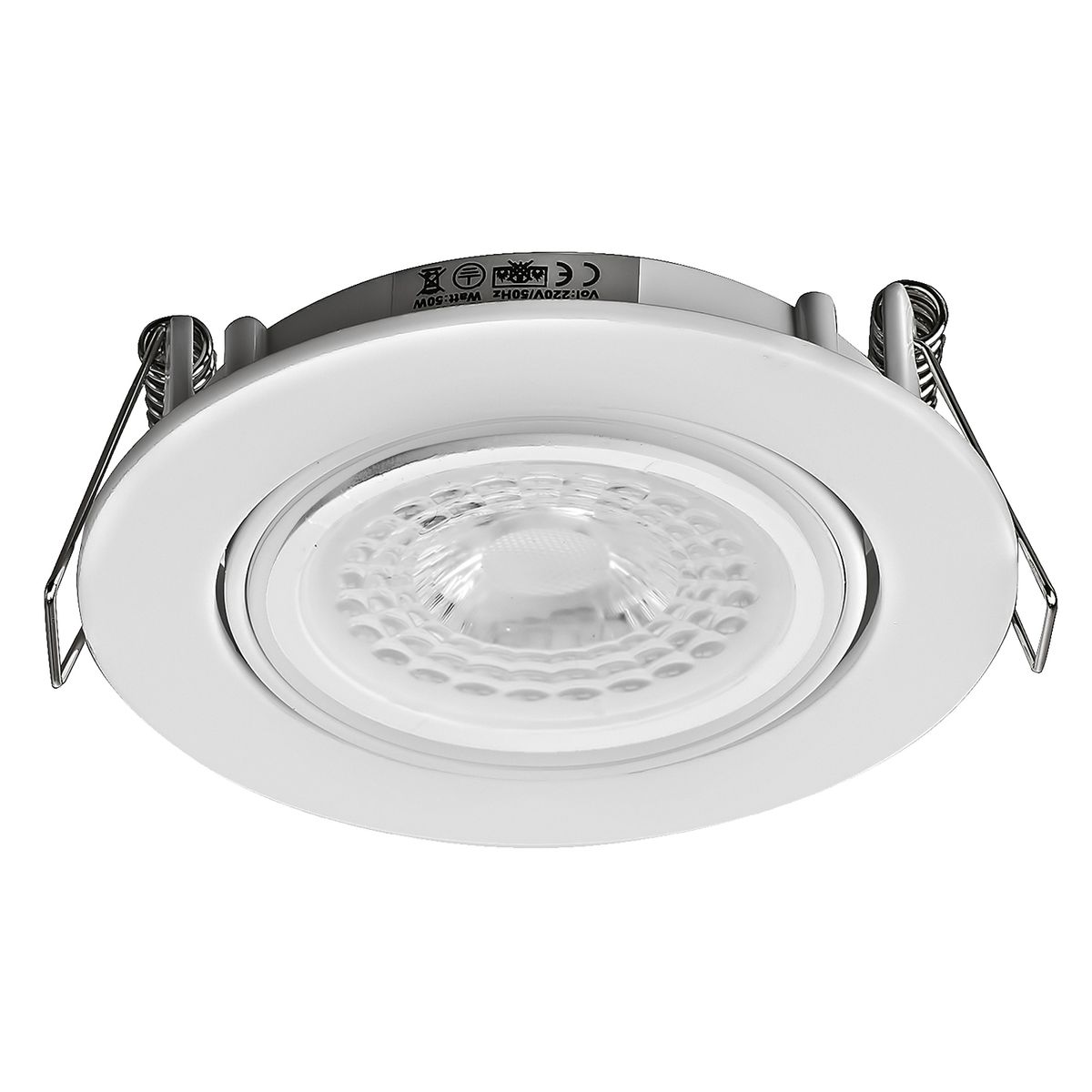 MEGABRIGHT - Foco Embutido INLAY Basculante GU-10 Blanco D229