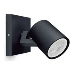 MEGABRIGHT - BARRA SOBREPUESTA SIMPLE GU-10 NEGRO MATE P1