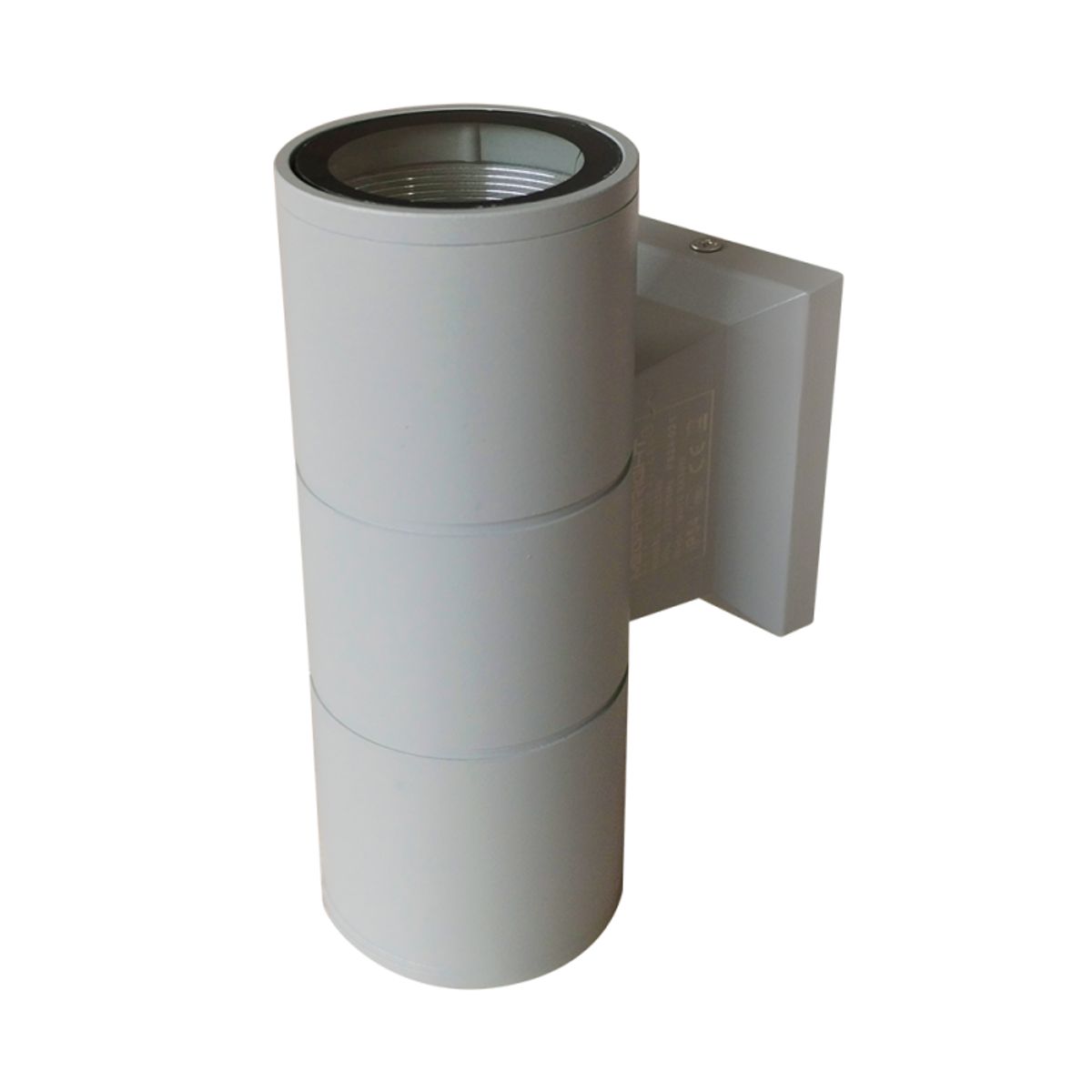 MEGABRIGHT - APLIQUE CILINDRO EXT GU-10 LUZ DIRIND IP54 GRIS