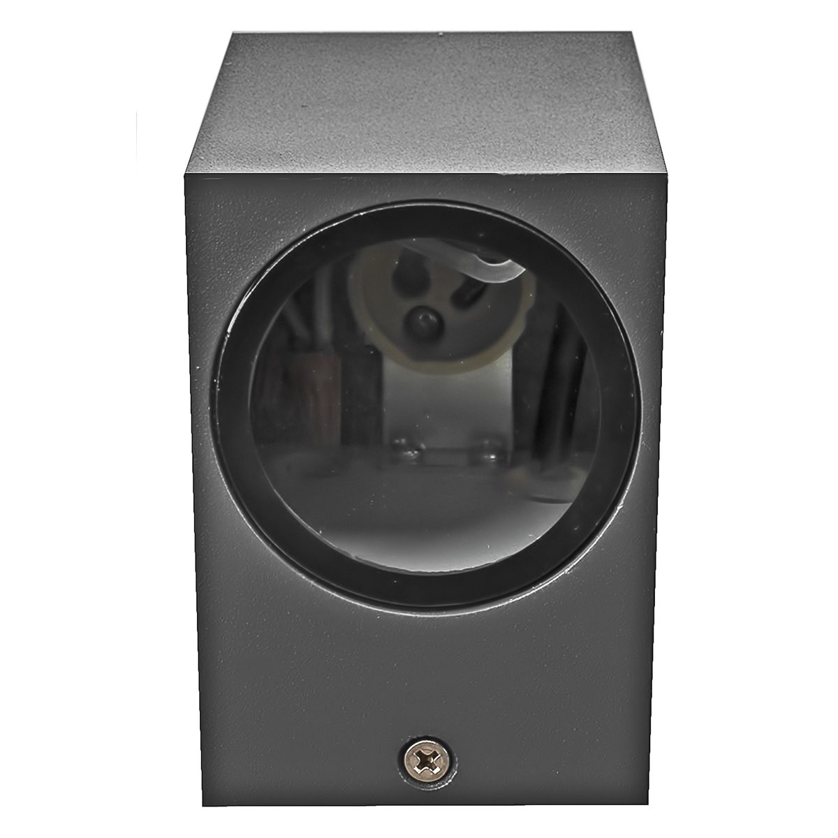 MEGABRIGHT - APLIQUE EXT. RECTANG. LUZ DIR. 1xGU-10  IP54 GRAFITO MATE