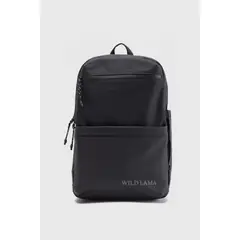 WILD LAMA - Mochila Reciclada Negra