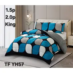 GENERICO - Cubrecama de Invierno Plush con Chiporro 1.5 Plazas Turquesa TFYH57