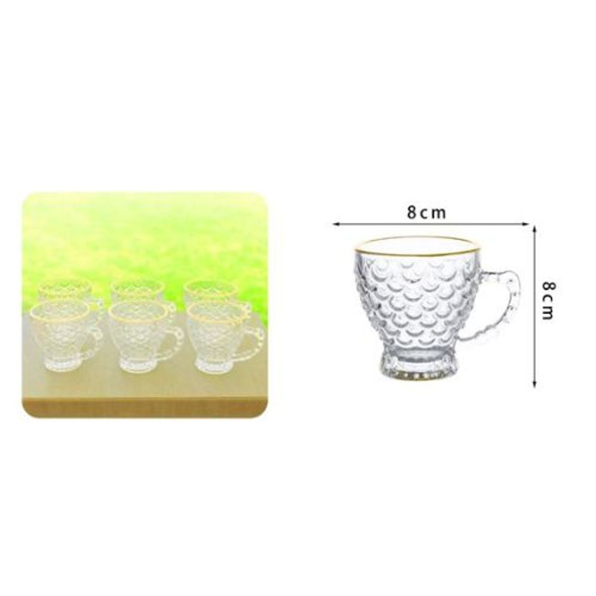 GENERICO - TAZAS DE VIDRIO 200ML
