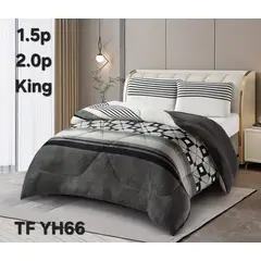 GENERICO - Cubrecama de Invierno Plush con Chiporro 1.5 Plazas Gris TFYH66