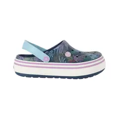 BAMERS - Zuecos Mujer Airline Plataforma Azul Marino Print