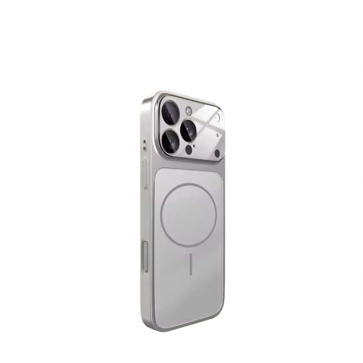 GENERICO - carcasa para iphone 15pro max convierte a 17pro max magnetica plata