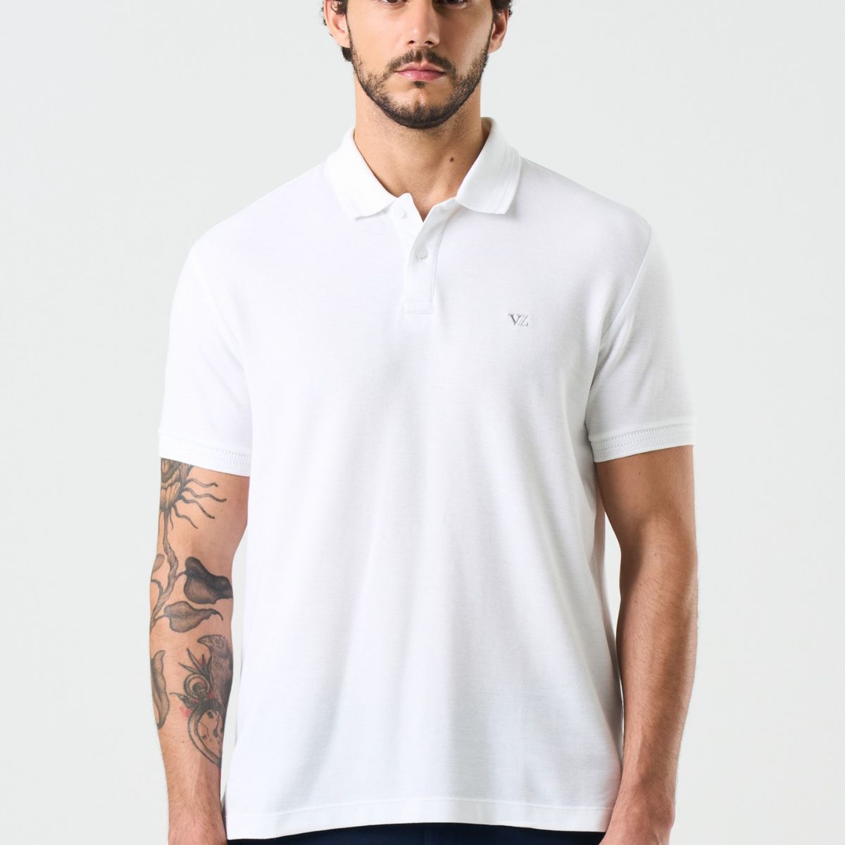 VELEZ - Vélez Polera Polo Manga Corta Essential Hombre  Blanco