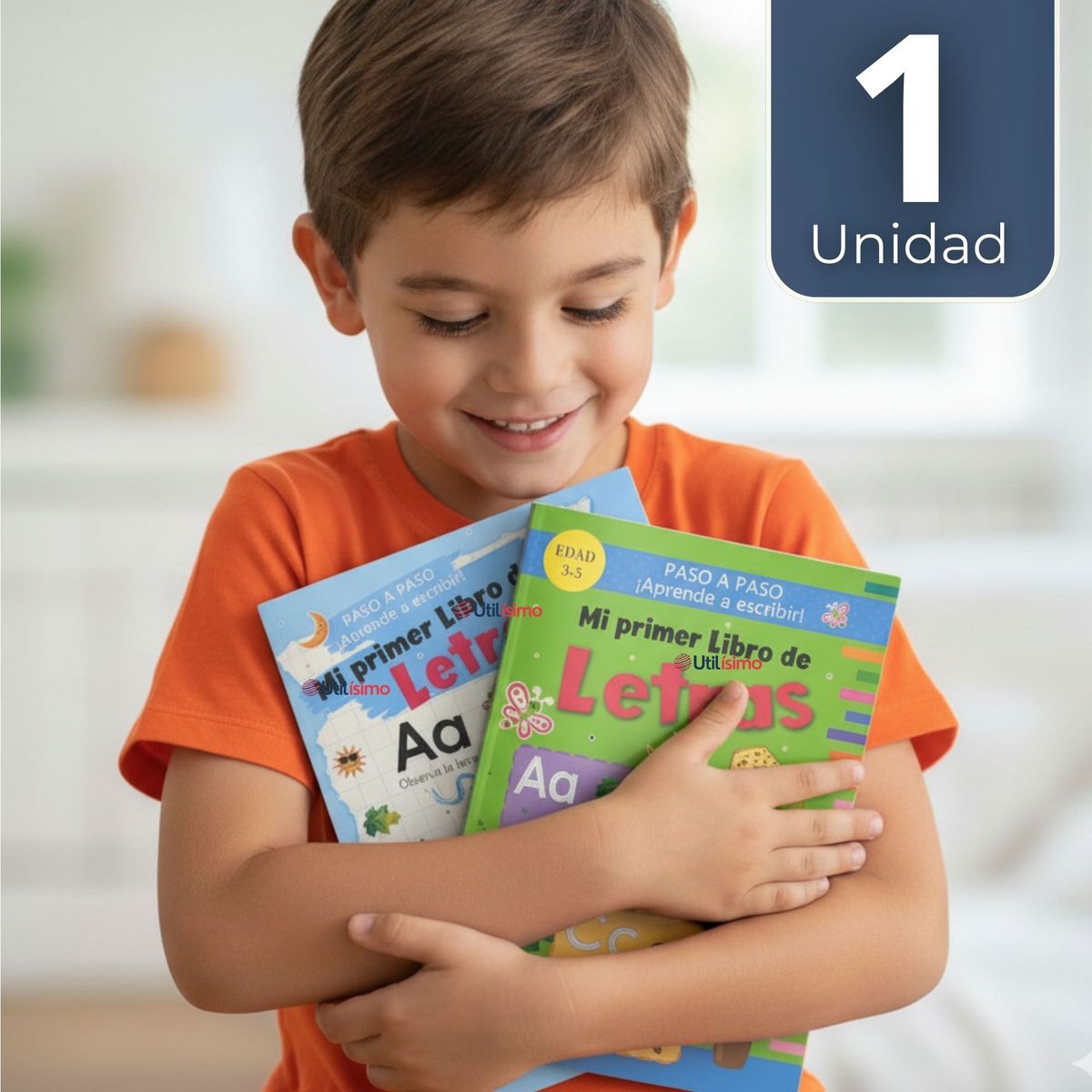 UTILISIMO - Libro De Aprendizaje de Letras Educativo Diseños Surtidos