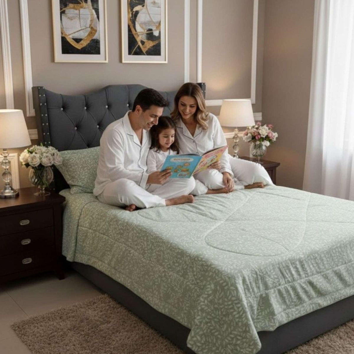 GENERICO - Cubrecama nórdico Delgado Colección Confort Familiar King