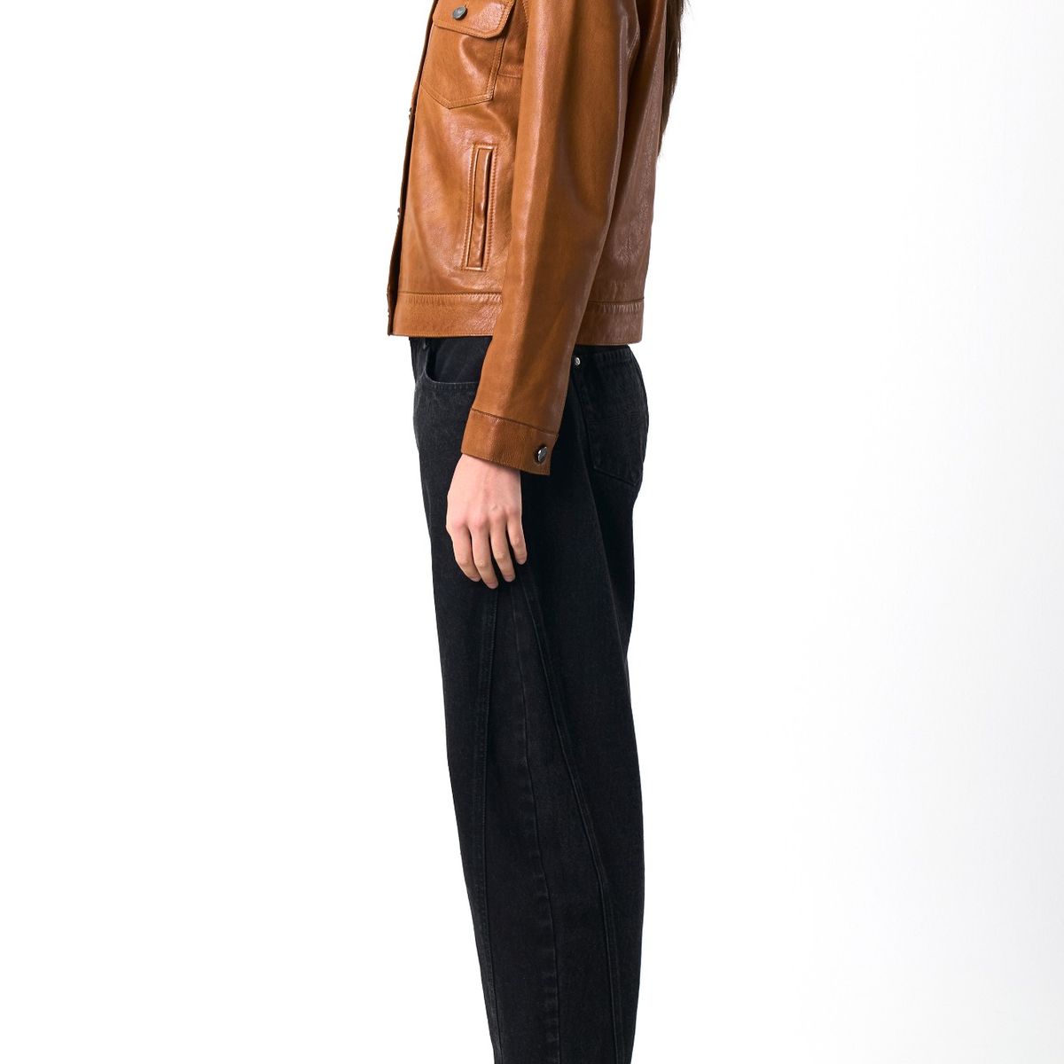 VELEZ - Vélez Chaqueta Kalahari De Cuero Mujer Silueta Trucker Miel