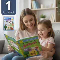 UTILISIMO - Libro De Aprendizaje de Letras Educativo Diseños Surtidos